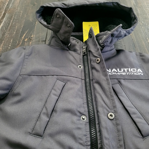 Nautica Competition Parka Jacket Water Resistant Heavy Duty Boys Size 2T